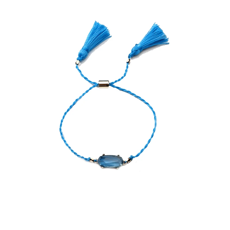 2020 New Hottest Simple summer clear color resin drawstring adjustable braided bracelet for women | Украшения и аксессуары