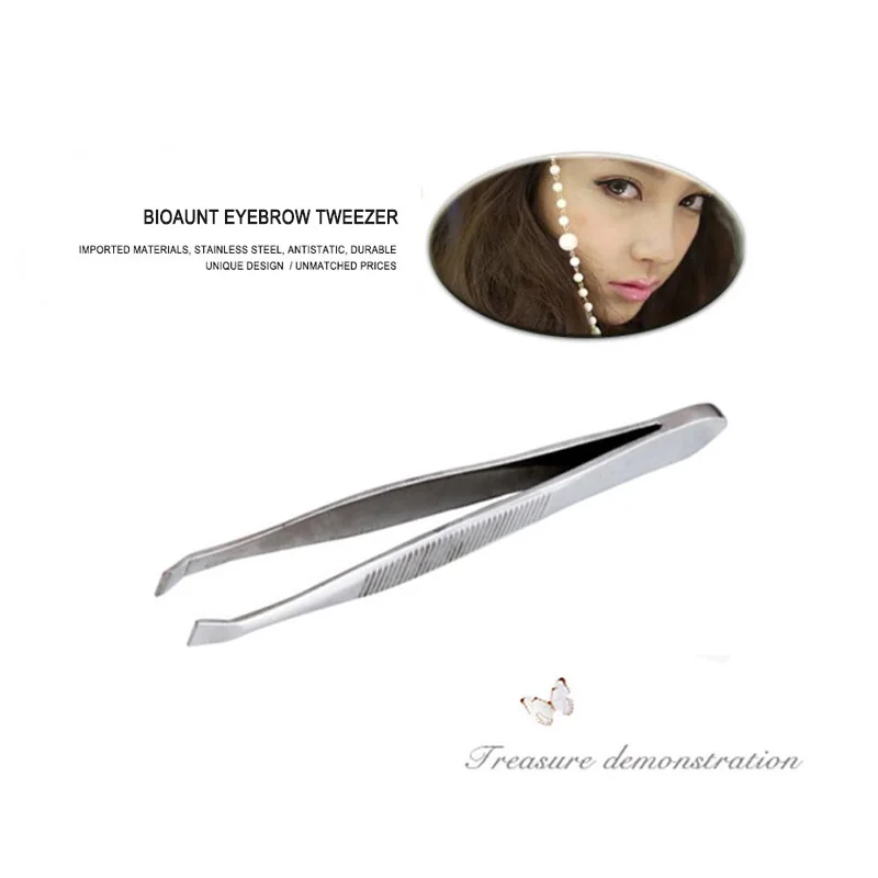 Профессиональные Мини брови нержавеющая сталь tweezers бровей триммеры ресницы на клипсах уход за лицом принадлежности для макияжа