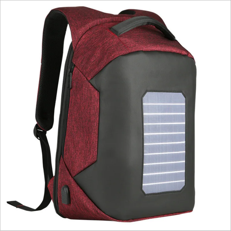 

2019 New Style Solar Charging Backpack Multi-functional Anti-theft Backpack Men's Computer Backpack Customizable Logo Backpack