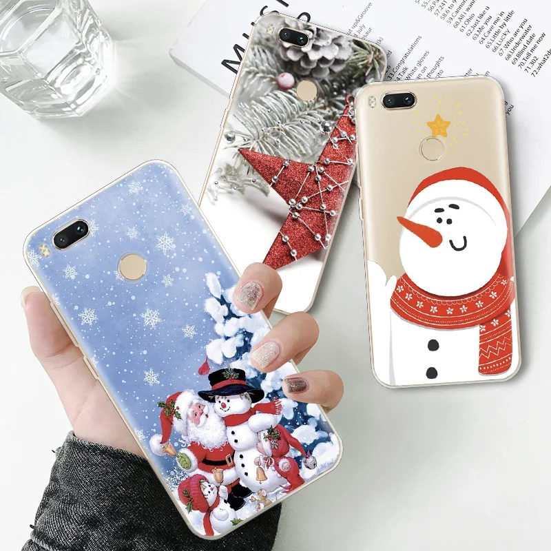 

Christmas Snowman Elk Case For Xiaomi Redmi Note 6 7 5 4 3 Pro Global 7S 4X 5A K20 Pro 5 Plus 6A 7A Y3 S2 Go Cover Soft Silicone