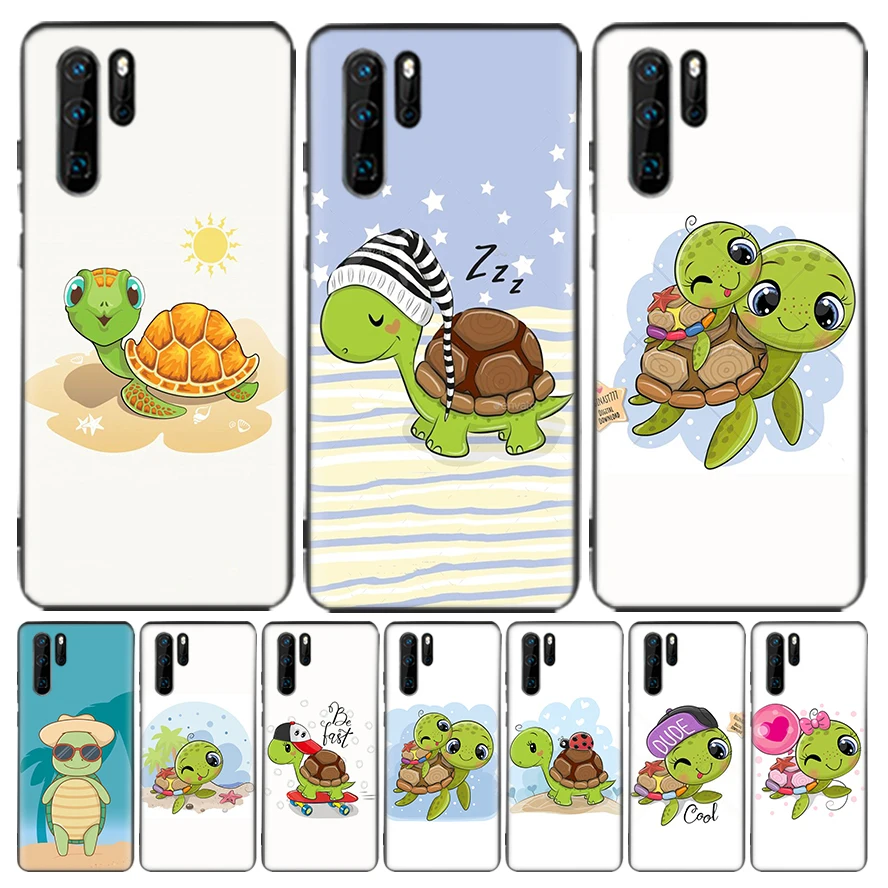 Силиконовый чехол с рисунком морской черепахи для Huawei P30 Lite P40 P20 Pro Mate 20 10 30 40 P Smart Z