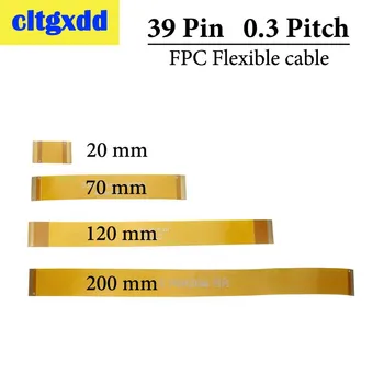 

cltgxdd Gold plated 0.3 mm Pitch 39P FPC Cable Spacing 0.3mm 39Pin FPC FFC Connector Flexible flat Cable Line 20 70 120 200 mm