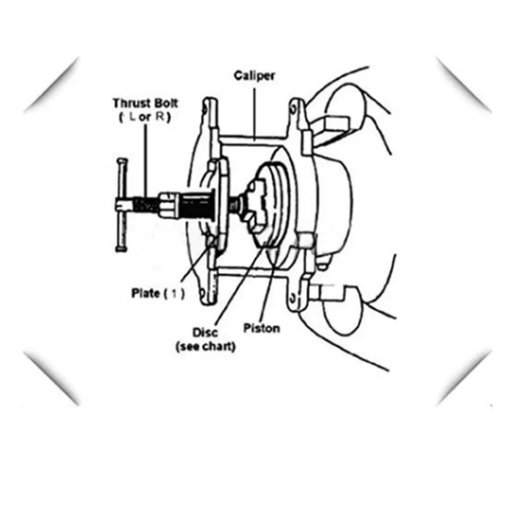 Бабочка тормозной диск Разборка специальная Регулировка тормозной поднасос тормозные колодки возврат Замена Toola