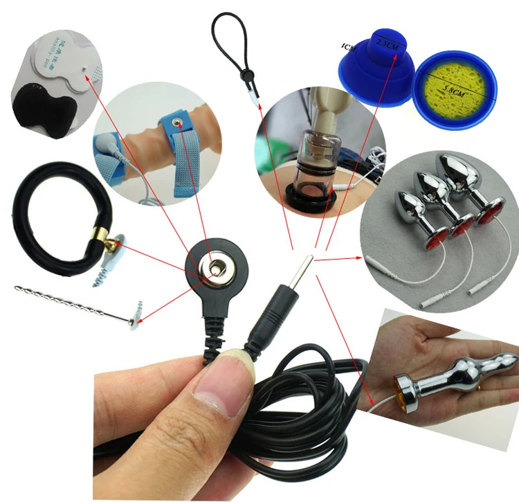 Electro Sex Toys Electric Sex Toys Electric Shock Wire Electro Cable To Connect Stimulation Penis Anal Electrical Set Electric Bdsm Toy E-stim Sex Accessories Line