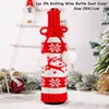 Christmas Wine Bottle Cover Merry Christmas Decoration For Home Noel Christmas Ornaments Xams Gifts New Year 2022 Cristmas Decor 2