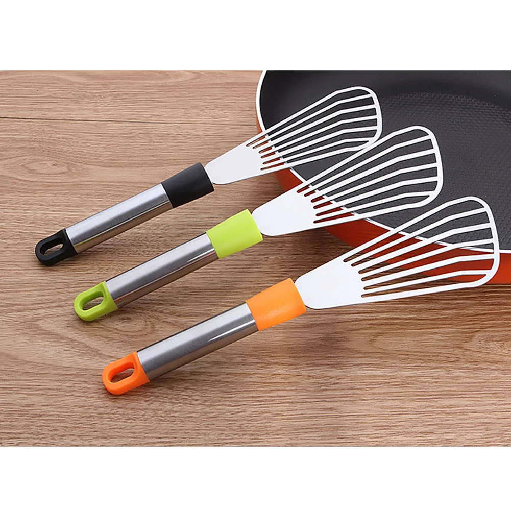 Spatula Portable Durable Stainless Steel Non-stick Hygienic Cookware Fish Utensil Home Cooking Tools Multipurpose