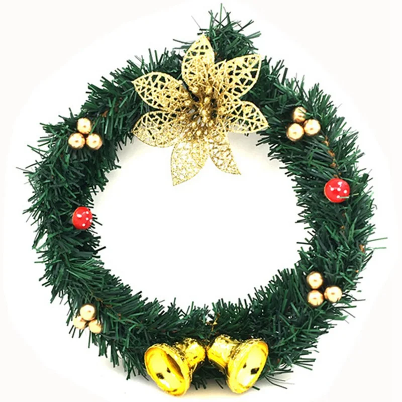 Рождественский Декор Рождественский подарок венок ручной работы ГИРЛЯНДА Decoracion Merry Christmas Happy новогодний орнамент - Цвет: GD