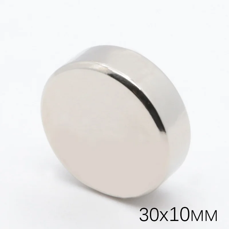 10 шт. 30x10 мм N35 неодимовый магнит Постоянный NdFeB Круглый супер сильный, мощный Магнитный Магнит 30*10 мм Поиск магнит