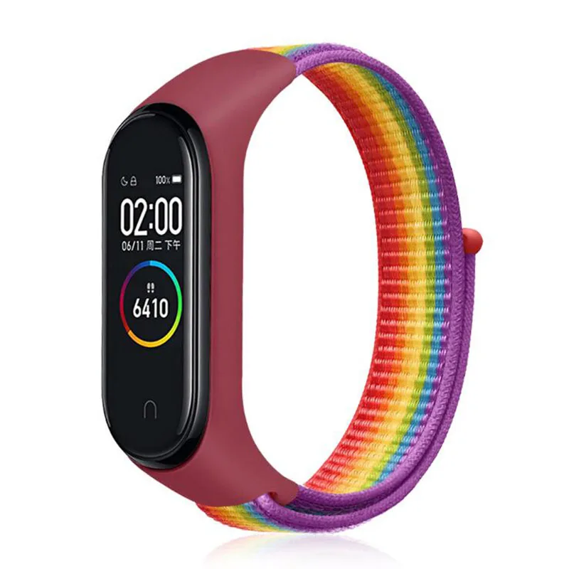 Нейлоновый mi band для Xiaomi mi band 3 4 ремешок умный Браслет спортивный браслет ремешок для mi band 4 NFC Global умные часы для женщин и мужчин