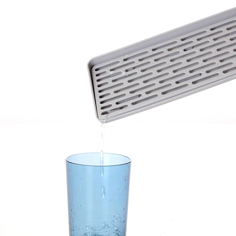 Простые двойные слойные лотки для слива стакана воды лотки для хранения многофункциональная домашняя прямоугольная сушилка
