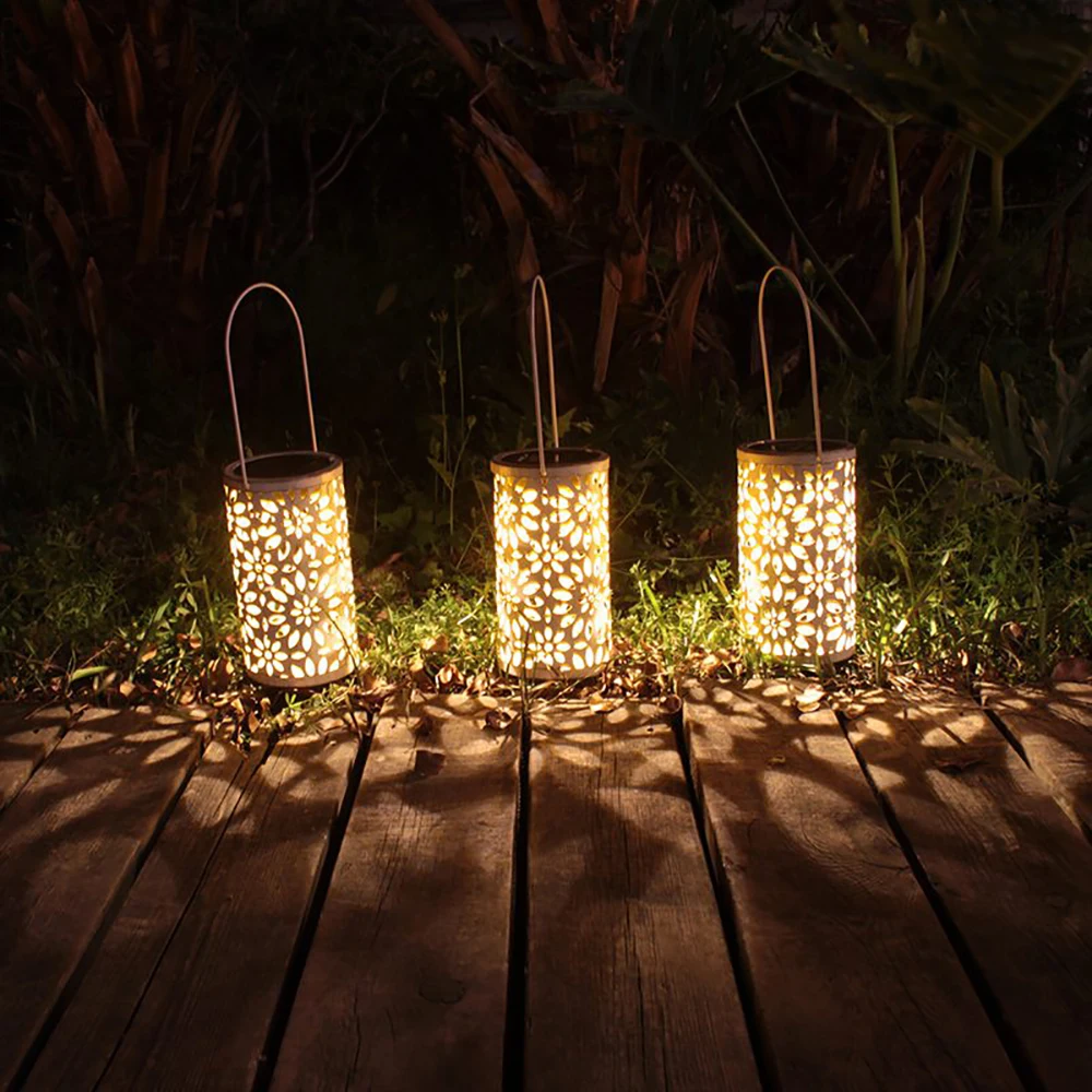 Mpow XJ192 Antique LED Solar Light Waterproof Garden Pathway Lights Outdoor Lawn Lamp For Garden Street Decor Solar Panel Lamp (4)