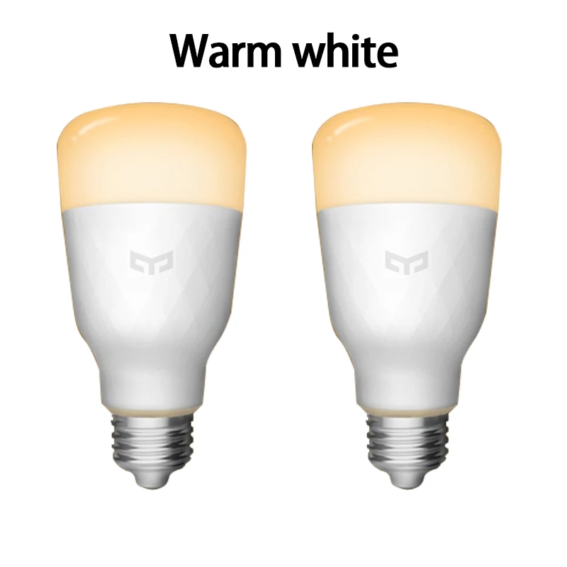 Yee светильник, цветная лампа E27, умное приложение, wifi, пульт дистанционного управления, умный светодиодный светильник RGB/Цветная температура, романтическая лампа - Цвет: 2pcs warm white