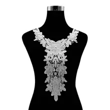 Emboidery воротник для шеи diy поддельные съемные воротники водорастворимые Женская бутоньерка трехмерные кружевные аксессуары