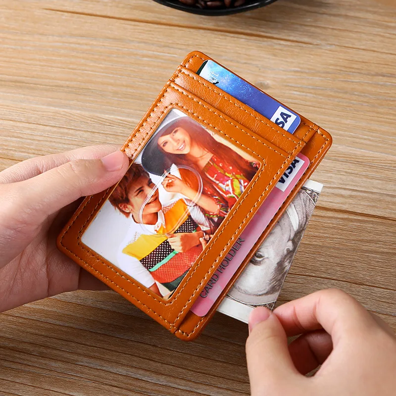 

SOURCE Wallet Customizable-Western Style Card Bit More Wallet Ultra-Thin PU Card Holder Bank Card Holder