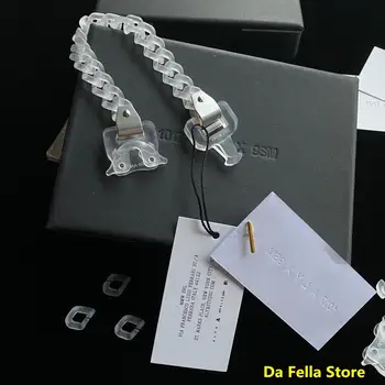 

2020 ALYX TRANSPARENT CHAIN BRACELET Men Women 1017 Alyx 9SM Bracelets High Quality moulded chain Plastic buckle Made in italy