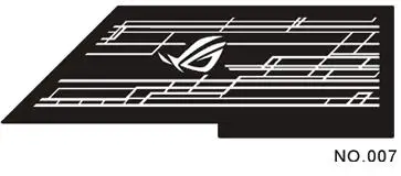Bykski ASUS ROG Strix Helios GX601 Chasis power Склад настроить сервант панель на заказ AURA 12V 4PIN или 5V 3PIN коннектор - Цвет лезвия: 7