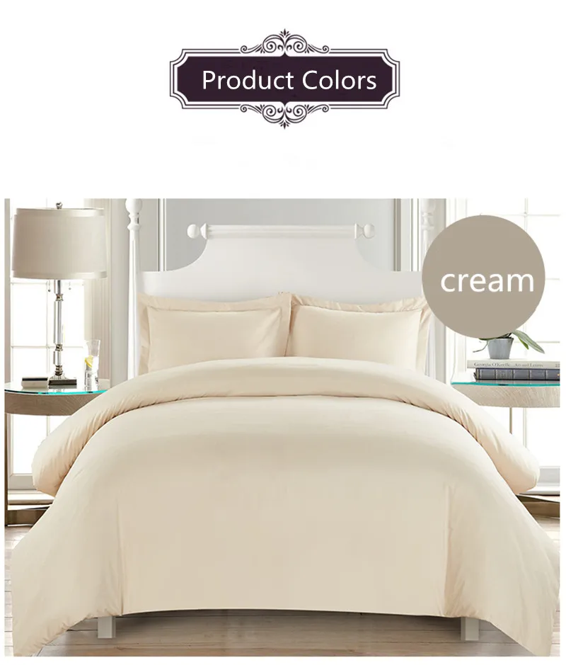 2-piece set cream Комплект из 2 предметов, постельные принадлежности, чистый цвет, домашний комплект постельного белья, одноцветные камвольные комплекты постельного белья - Цвет: 2-piece set cream