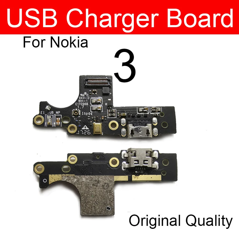 Плата для зарядки микрофона и USB для Nokia 1, 2, 2,1, 3, 3,1, 5, 5,1 Plus, X5, 2GEN, TA-1054, микрофонная зарядка, usb-разъем, запасная плата - Цвет: For NK 3 With IC