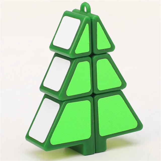 Christmas Tree Cube 1x2x3 Magic Cube Speed Puzzle Cubes Children Kids Educational Toys 6