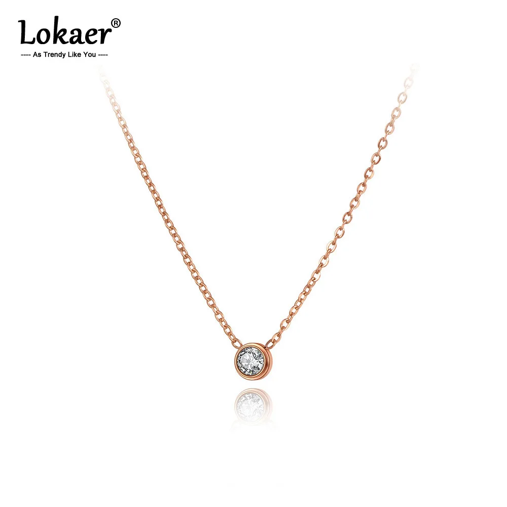 Колье-чокер женское Lokaer из нержавеющей стали и титана N20253 | Украшения аксессуары