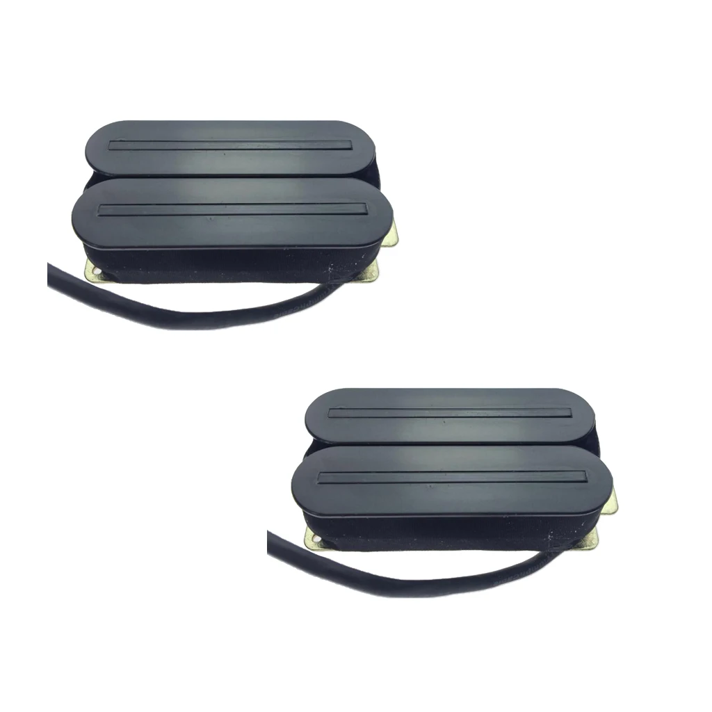 2xElectric Guitar Pickups Dual Rail Humbucker Double Coil Pickup Accessories