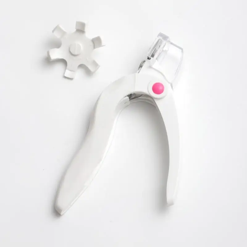 Cortaúñas en forma de U de corte plano blanco, tijeras de uñas postizas francesas, pinzas, herramientas de manicura, recortadores Nail Art de una palabra