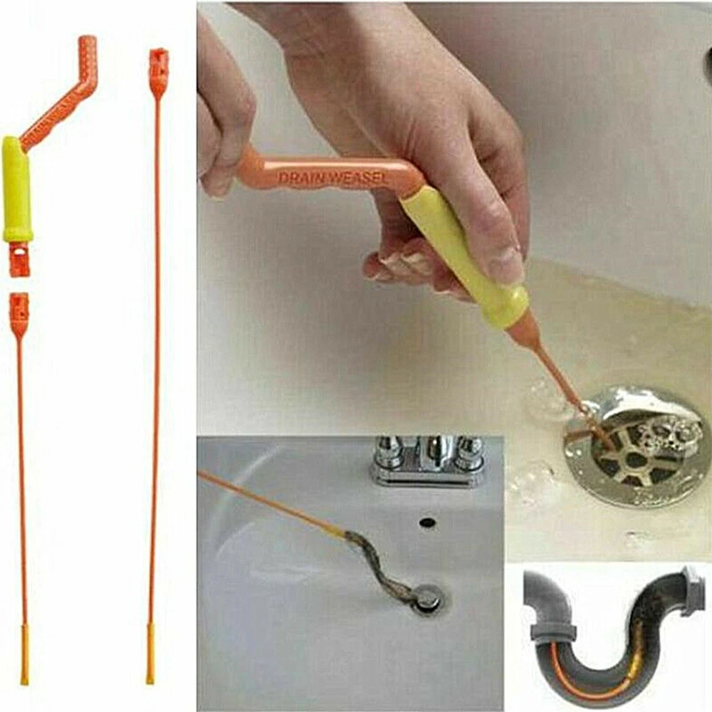 Slim Drain Cleaner Weasel Dredge Bathtub Sewer Hair Drainage Facility Clog  Removal Tool Unclog Sink Tub Pipe Kitchen Bath Rod - Hair Stoppers &  Catchers - AliExpress