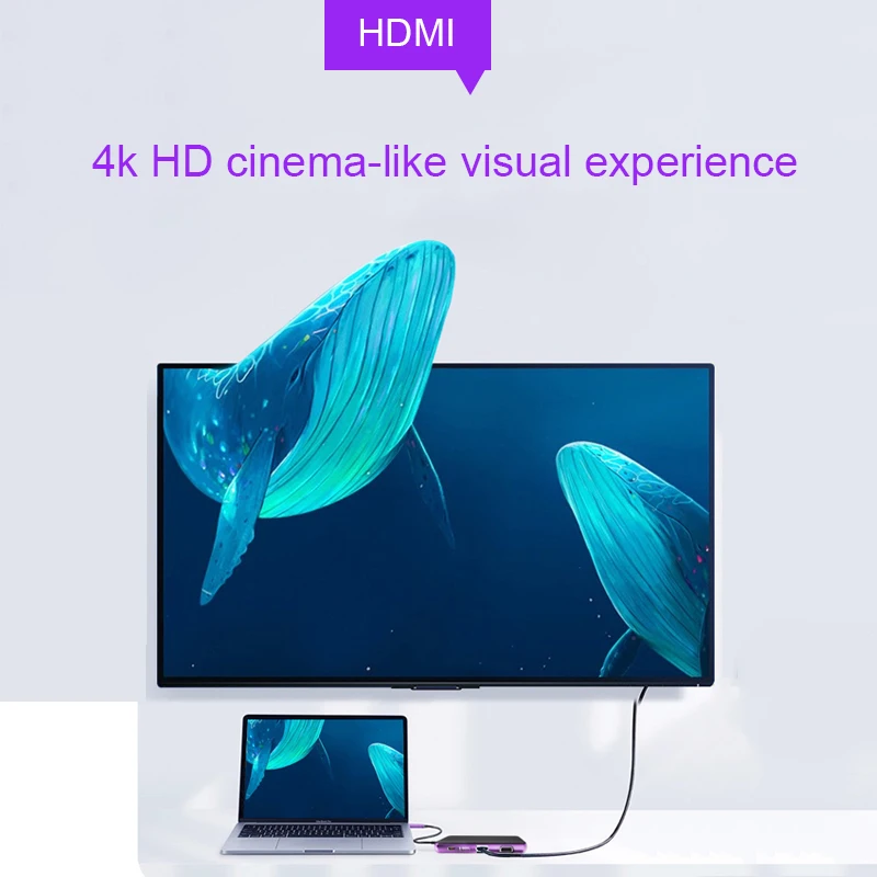 USB хаб с портом Type C на HDMI VGA 3 0 RJ45 5 мм|USB-хабы| |