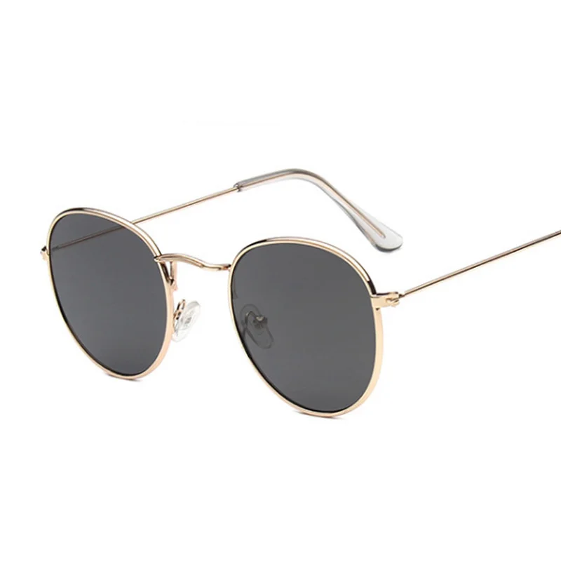 Cassic Round Sungasses Man Vintage Sma Frame Driving Sun Gasses Brand Designer Retro Mae Back Shades Ocuos De_voghion.com
