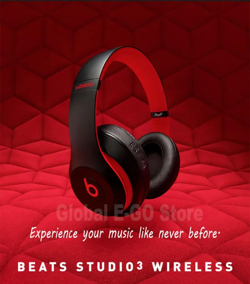 Beats Studio3 Wireless Bluetooth Headphones Studio 3 Noise Cancelling Headset Music Sport Deep Bass Earphone Hands-free with Mic |
