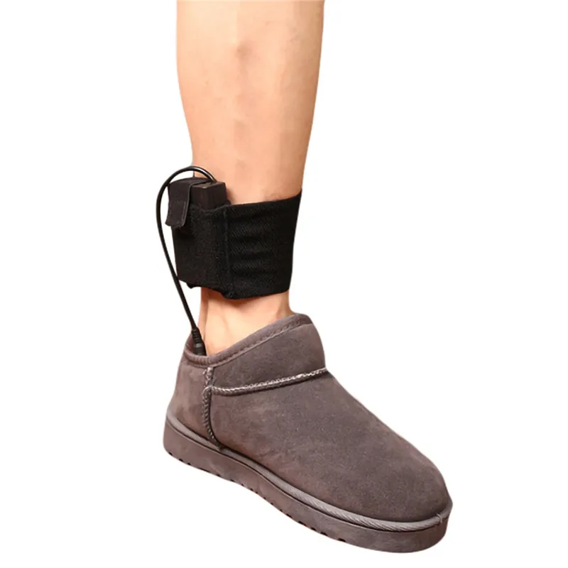 USB Electric Powered Plush Fur Heating Insoles Winter Keep Warm Foot Shoes Insole hs