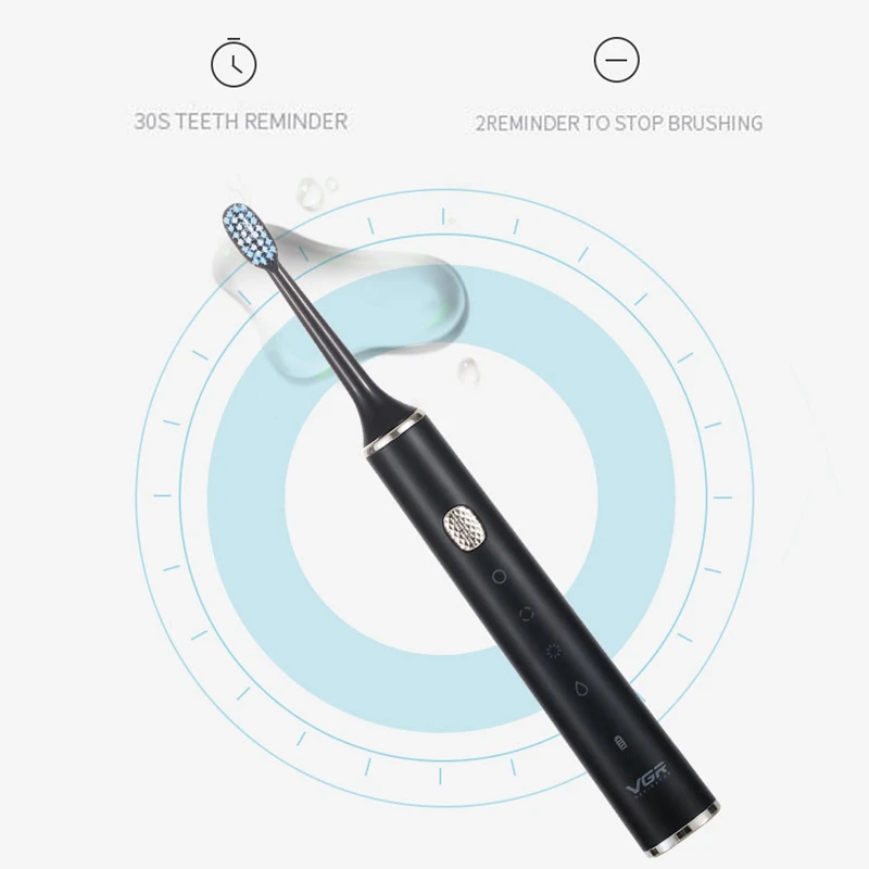 VGR V-809 Sonic Electric Toothbrush USB Charging Smart Timing Toothbrush Waterproof Massage Whitening Into Toothbrush People VGR V-809 Sonic Electric Toothbrush USB Charging Smart Timing Toothbrush Waterproof Massage Whitening Into Toothbrush People