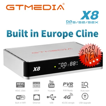 

Satellite TV receiver Gtmedia X8 DVB-S/S2/S2X Update from V8 NOVA V8X built in 3 year Europe Cline best smart Spain Poland box