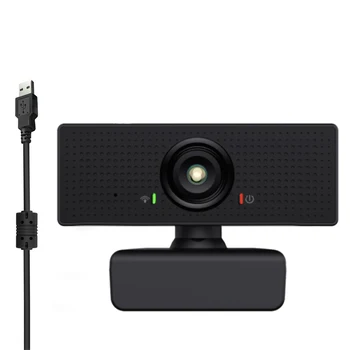 

1080P HD Live Streaming Webcam Camera PC With Microphone Recording Conference Business Desktop Computer Drive Free Office USB