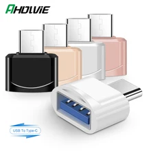 USB 3.0 type-c OTG adapter micro USB konwerter OTG dla Xiaomi Huawei Samsung oneplus 7 klawiatura z myszką dysk flash USB adapter OTG(China)