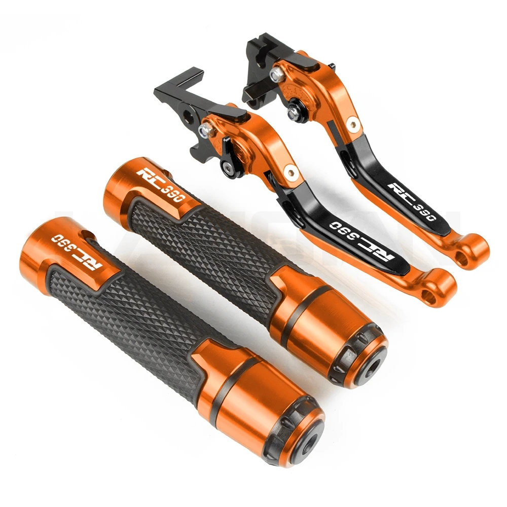 

Motorcycle CNC Brake Clutch Lever & 7/8 22MM Handlebar Grips For KTM RC 390 2012 2013 2014 2015-2017 2018 2019 RC390 Accessories