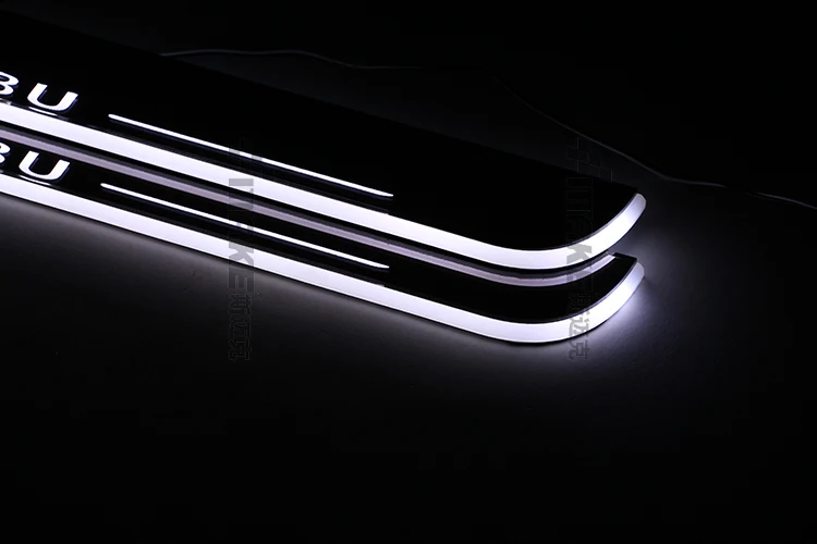 Отличный 2шт автомобильный стиль Led движущиеся двери потертости, педаль автомобиля, Накладка на порог подсветка для ступеней для chevrolet malibu 2012