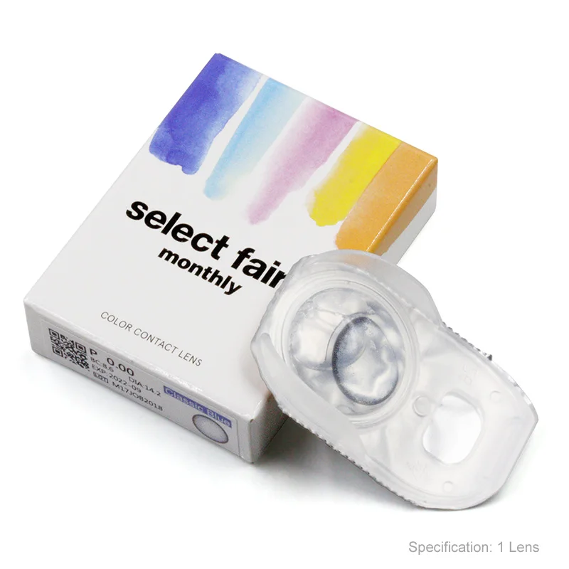 2lenses/pair Eye Lens Colored Contact Lenses Natural Looking Eye Monthly throw contact lenses for eyes used for 30days