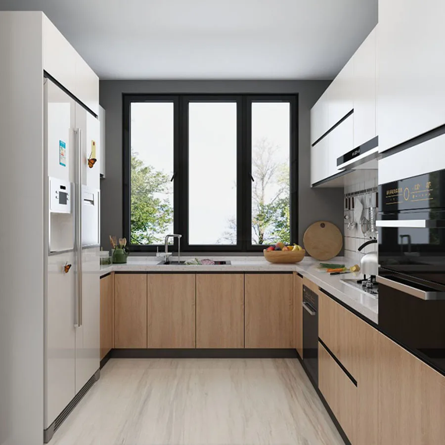 Ekonomi Melamine Lemari Dapur Warna Campuran Dapur Kabinet Foshan Pabrik Cina Furniture Melamine Kitchen Cabinets Kitchen Cabinetkitchen Cabinet Factory Aliexpress