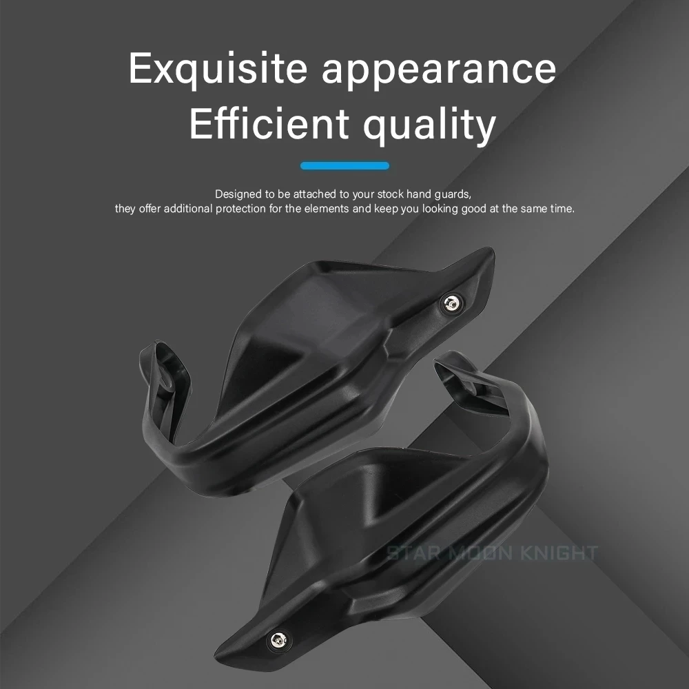 Protège-mains Moto Pour Motron XNord X 125 - Noir, En Plastique Renforcé - Protection Contre Vent Et Boue