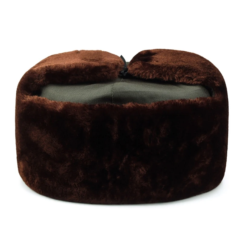 Skiing Mask WindproofBomber Hat Men Earflaps Cap Winter Fur Hat Windproof Warm Thicken Bomber Hat Woolen Ear Protection AH08