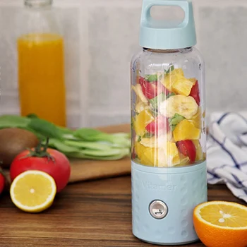 

500ml Portable Juicer Electric USB Rechargeable Smoothie Blender Machine Mixer Mini Juice Cup Maker