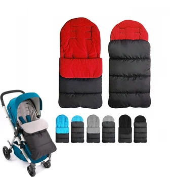 

Baby Stroller Accessories Winter Universal Footmuff Windproof Cosy Toes Apron Liner Buggy Warm Cotton Pram Stroller Sleeping Bag