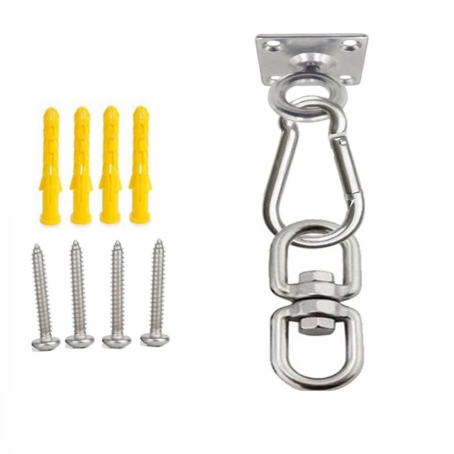 Hammock Bracket Suspension Hook Sex Swing Hanger Buckle Ceiling Mount Kit Accessories For Hanging Chair Gym Fitness Aerial Yoga set F