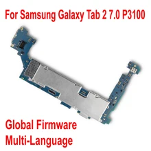 Global Firmware Original Motherboard For Samsung Galaxy Tab 2 7.0 P3100 WiFi& 3G Mainboard Circuits Card Fee Flex Cable