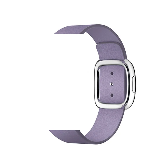 lilac color Ремешок для apple watch 4 44 мм 40 мм iwatch 5 4 3 Современная Пряжка ремешок из натуральной кожи 42 мм 38 мм браслет аксессуары для часов - Цвет ремешка: lilac color
