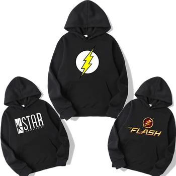 

Fleece Warm Men Women the Fiash Hoodie Printed Couple Casual Cotton Sportswear Boys Girls Teens Sweatshirt Unisex Pullover Gifts