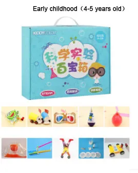Childrens grade Маленькие изобретения 10 комплектов модель DIY Asembling технология начальной школы материалы ручной работы наборы Детская игрушка для экспериментов - Цвет: Childrens grade