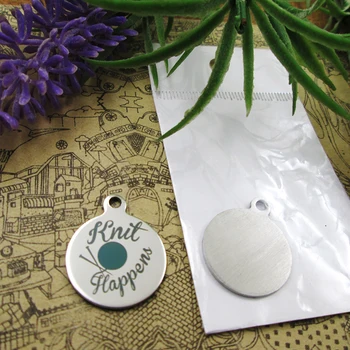 

10pcs--"Knitting Yarn & Needles Happens"stainless steel charms 5 styles for choosing DIY Charms for necklace bracelets