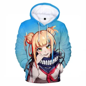 

2020 3D Print My hero academia Hoodies Men/women no hero academia All Might Cosplay Costume Pullovers School Uniform Outerwear